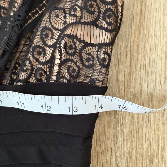 ✨ Adrianna Papell Black Lace & Bandage Sheath Dress ✨ - Picture 8 of 10